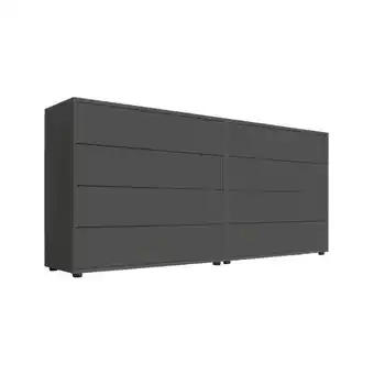 Möbelix Sideboard Mailand 1 B: 158cm Anthrazit Angebot