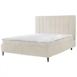 Möbelix Polsterbett mit Lattenrost Mia Creme 180x200 cm Angebot