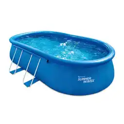 Möbelix Aufstellpool Oval mit Leiter L: 305 cm Angebot