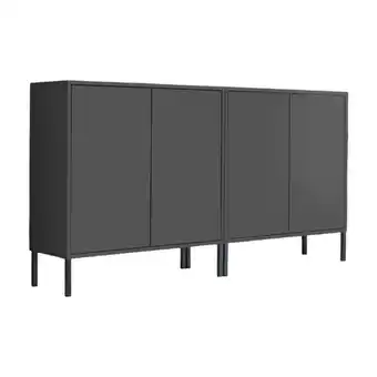 Möbelix Sideboard Mailand 2 B: 158cm Anthrazit Angebot