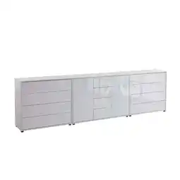 Möbelix Sideboard Mailand 12 B: 263,5 cm Weiß Angebot