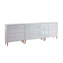 Möbelix Sideboard Mailand 12 B: 263,5 cm Weiß Angebot