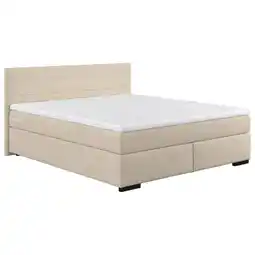 Möbelix Boxspringbett mit Topper 140x200 cm Mammut, Creme Angebot