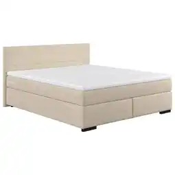 Möbelix Boxspringbett mit Topper 160x200 cm Mammut, Creme Angebot