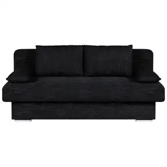 Möbelix Schlafsofa mit Bettkasten Bora Schwarz Angebot