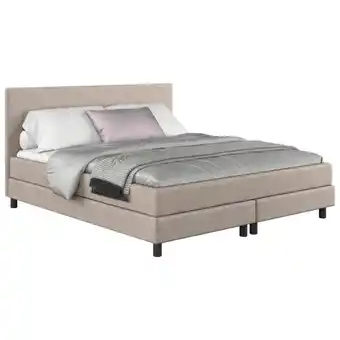 Möbelix Boxbett mit Topper Andorra 180x200 cm Beige Angebot