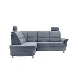 Möbelix Ecksofa mit Relaxfunktion Parole Hellblau Chenille Angebot