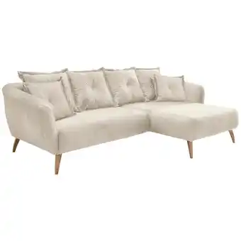 Möbelix Ecksofa Baggio, Beige, Buchefarben, S: 277x162 cm Angebot