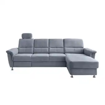 Möbelix Ecksofa mit Relaxfunktion Parole Hellblau Chenille Angebot