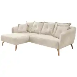 Möbelix Ecksofa Baggio, Beige, Buchefarben, S: 162x277 cm Angebot