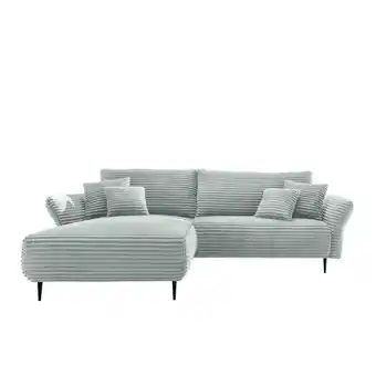 Möbelix Ecksofa Vanilla Blau S: 178x264-302 cm Angebot