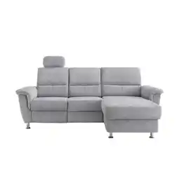 Möbelix Ecksofa mit Stauraum Parole Silberfarben Chenille Angebot