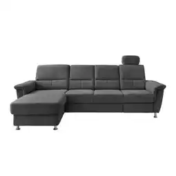 Möbelix Ecksofa mit Relaxfunktion Parole Anthrazit Chenille Angebot