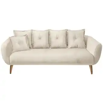 Möbelix 3-Sitzer-Sofa Baggio Beige, Buchefarben, B: 236 cm Angebot