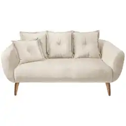 Möbelix 2,5-Sitzer-Sofa Baggio Beige, Buchefarben, B:196 cm Angebot