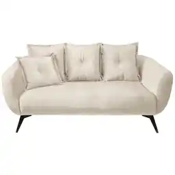 Möbelix 2,5-Sitzer-Sofa Baggio Beige, Schwarz, B: 196 cm Angebot