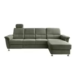 Möbelix Ecksofa mit Relaxfunktion Parole Grün Chenille Angebot