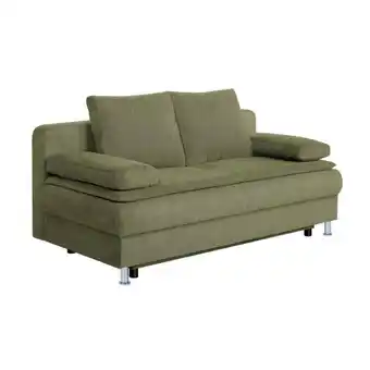 Möbelix Schlafsofa mit Bettkasten Ken Olivgrün Angebot