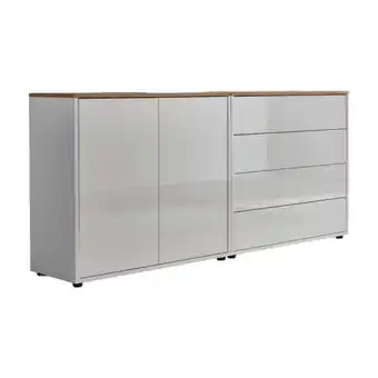 Möbelix Sideboard Mailand3b:158cm Weiß/Eiche Angebot