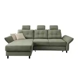 Möbelix Ecksofa Brizzini Dunkelgrün S: 176x250-280 cm Angebot