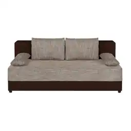 Möbelix Schlafsofa mit Bettkasten Lucy Mokka/Cappuccino Angebot