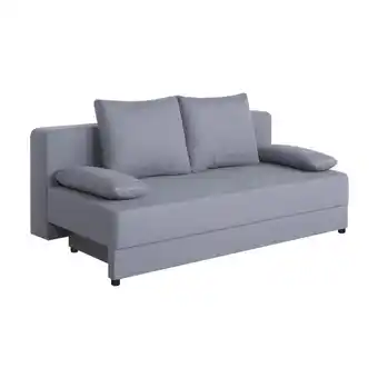 Möbelix Schlafsofa mit Bettkasten Lia Hellgrau Angebot