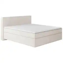 Möbelix Boxspringbett mit Topper Delia 180x200 cm Creme Angebot