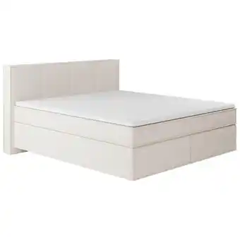 Möbelix Boxspringbett mit Topper Delia 180x200 cm Creme Angebot