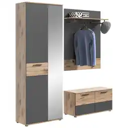 Möbelix Mason B: 175 cm Nox Oak 3-teilig Angebot