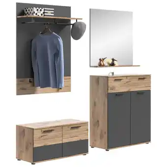 Möbelix Mason B: 195 cm Nox Oak 4-teilig Angebot