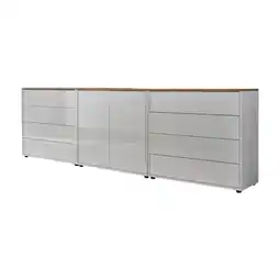 Möbelix Sideboard Mailand4 B:237cm Weiß/Eiche Angebot