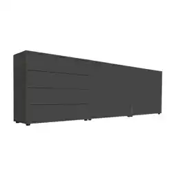 Möbelix Sideboard Mailand 4 B: 237 cm Anthrazit Angebot