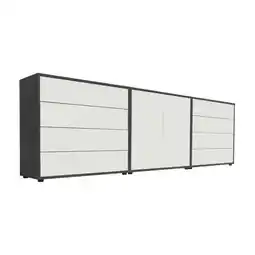 Möbelix Sideboard Mailand4b:237cmweiß/Anthrazit Angebot