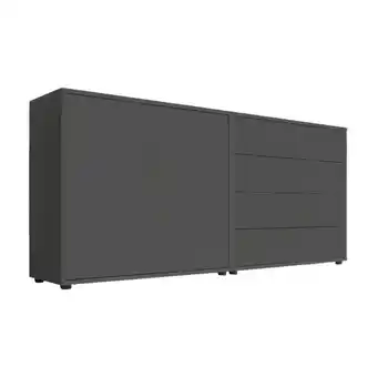 Möbelix Sideboard Mailand 3 B:158 cm Anthrazit Angebot