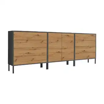 Möbelix Sideboard Mailand4b:237cmeiche/Anthrazit Angebot