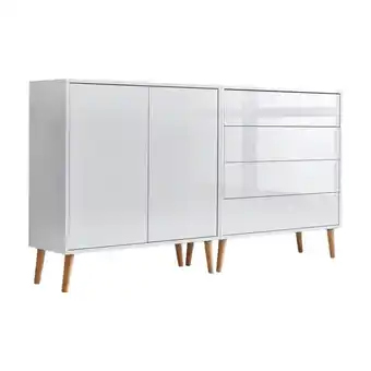 Möbelix Sideboard Mailand 3 B: 158 cm Weiß Angebot