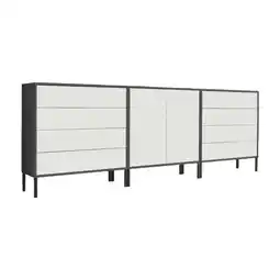 Möbelix Sideboard Mailand4b:237cmanthrazit/Weiß Angebot