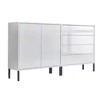 Möbelix Sideboard Mailand 3 B: 158 cm Weiß Angebot