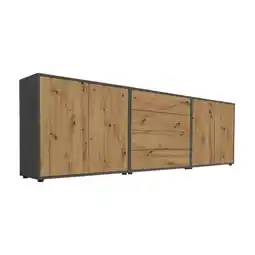 Möbelix Sideboard Mailand5b:237cmeiche/Anthrazit Angebot