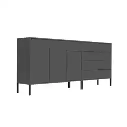 Möbelix Sideboard Mailand 9 B: 184,5cm Anthrazit Angebot