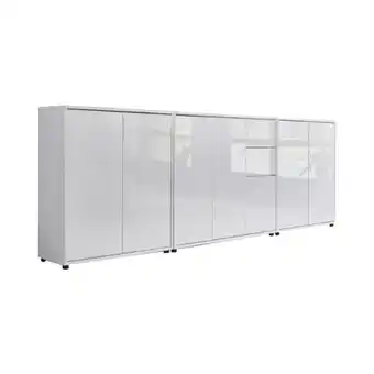 Möbelix Sideboard Mailand 6 B: 263,5 cm Weiß Angebot