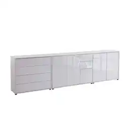 Möbelix Sideboard Mailand 7 B: 263,5 cm Weiß Angebot