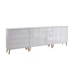 Möbelix Sideboard Mailand 7 B:263,5cm Weiß/Ecihe Angebot