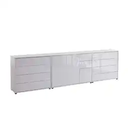 Möbelix Sideboard Mailand 8 B: 263,5 cm Weiß Angebot