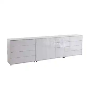 Möbelix Sideboard Mailand 8 B: 263,5 cm Weiß Angebot