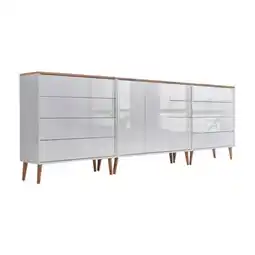 Möbelix Sideboard Mailand 8 B:263,5cm Weiß/Eiche Angebot