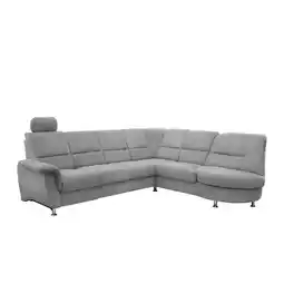 Möbelix Ecksofa mit Relaxfunktion Parole Silberfarben Chenille Angebot