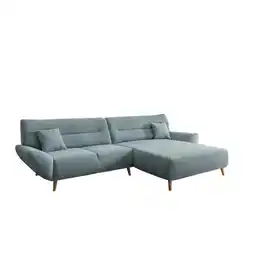 Möbelix Ecksofa Chenille Blau S: 290x166 cm Angebot