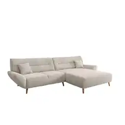 Möbelix Ecksofa Chenille Beige S: 290x166 cm Angebot