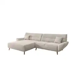 Möbelix Ecksofa Chenille Beige S: 166x290 cm Angebot